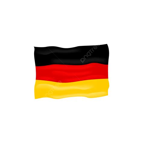 Germany Flag Waving Vector Transparent Background, German Flag, German ...