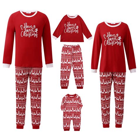 Family Matching Pajamas Sets Christmas PJ's with Elk Deer Christmas ...