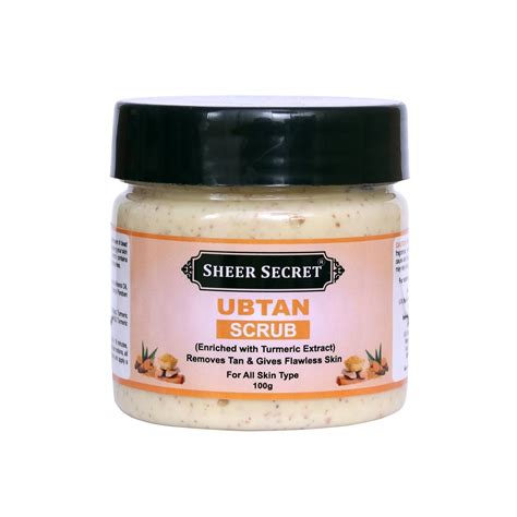 Buy SHEER SECRET Ubtan Scrub 100g - Removes Tan & Gives Flawless Skin ...