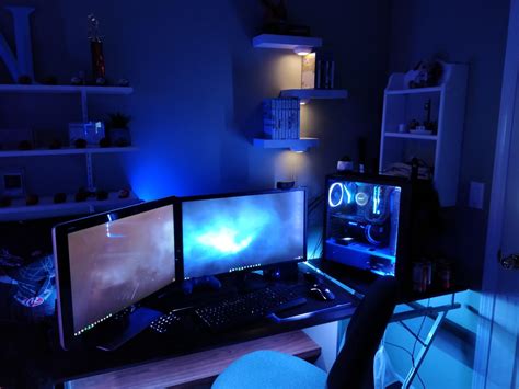 Image result for Nice PC Setups Withe Editing Blue Colour