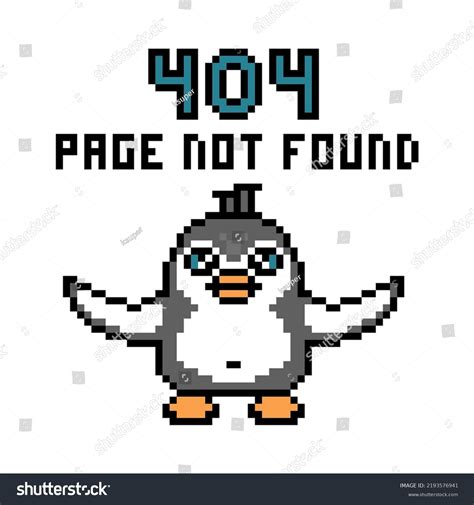Pixel Art Page Not Found Message Stock Vector (Royalty Free) 2193576941 ...