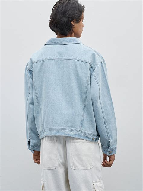 Buy Nuon Light Blue Relaxed-Fit Denim Jacket from Westside