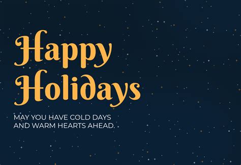 Free Printable Happy Holidays Card