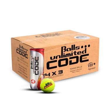 Balls Unlimited Code Red Tennis Ball Carton (72 Ball) – Noah Sports