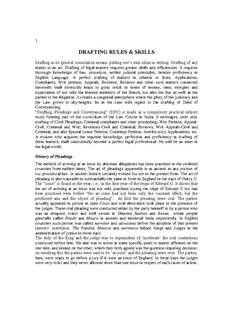 Drafting, Pleadings, Full Material pdf - Drafting Pleading ...