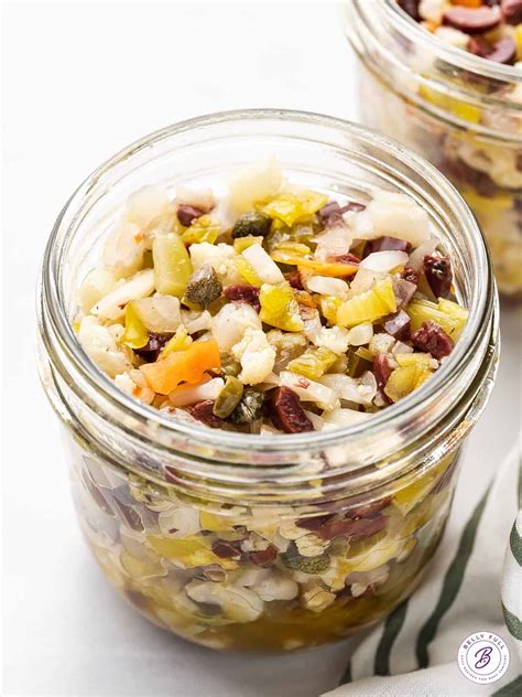 Olive Salad Recipe {Muffuletta Olive Salad} - Belly Full