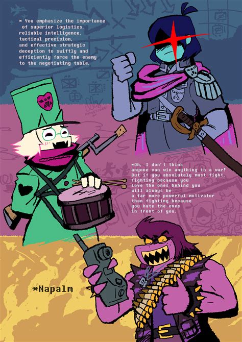 Asking The Fun Battalion How To Win A War : r/Deltarune