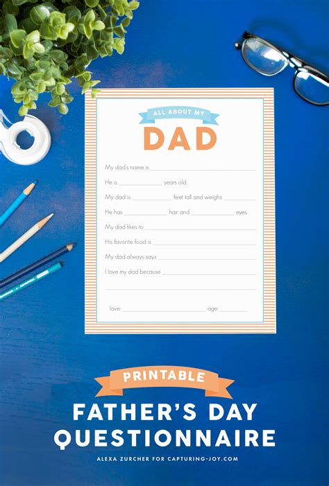 Dad Questionnaire Printable