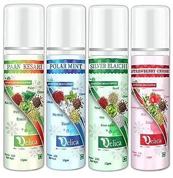 Qelica Ayurvedic Mouth Fresheners Spray - Freshen Breath and Improve ...