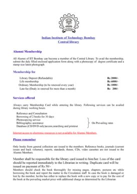 Library Iitb - Fill Online, Printable, Fillable, Blank | pdfFiller