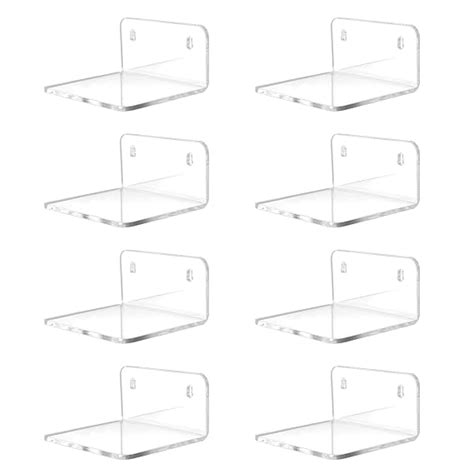 Acrylic Small Shelf,Mini Floating Wall Shelf,Wall Mounted Storage Shelf ...