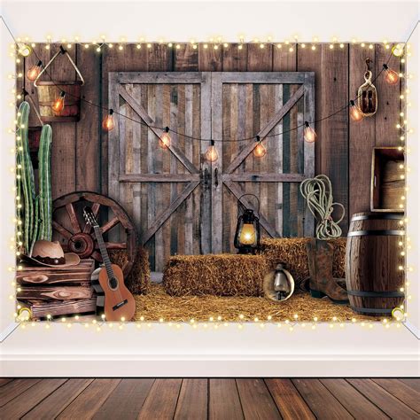 Snapklik.com : 6.6 X 9.2 Ft Western Party Backdrop Western Cowboy Party ...