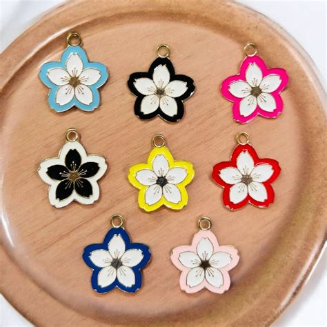Buy Enamel Cherry Blossom Charm Online in India – Jo Handmade