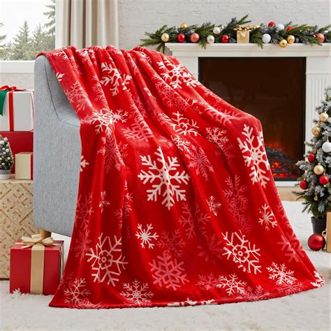 Amazon.com: Joiedomi Christmas Throw Blanket - Soft Flannel Christmas ...