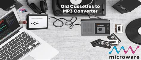 Microware Cassette Tape to MP3 CD Converter via USB, Portable USB ...