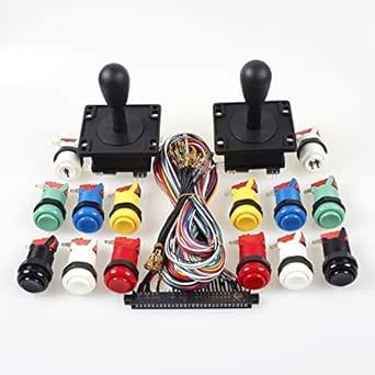 EG Starts 2x American Style 2Pin Elliptical Black Handle + Jamma 56 Pin ...