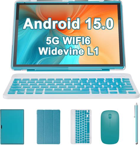 2 in 1 Tablet with Keyboard Case, Mouse Stylus Pen, 10 Inch Android ...