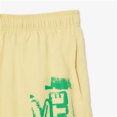 Men's Long Branded Swim Trunks - Shorts & Swim - New In 2026 | Lacoste