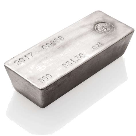 1000 oz RCM Silver Bar (Bar weights vary, price per ounce) – MF Bullion ...