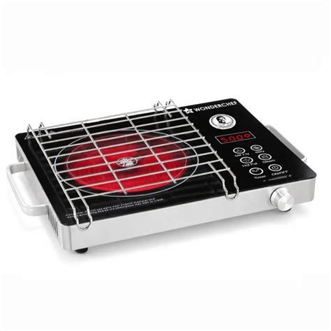 Wonderchef Evita Stainless Steel Frame Infrared Cooktop 2200 W
