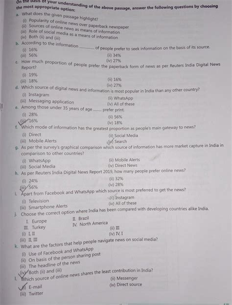 Read the passage and answer the following(given in attachment):—1 ...