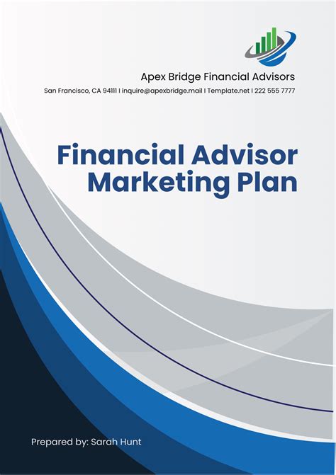 Free Financial Advisor Marketing Plan Template to Edit Online