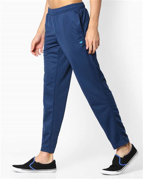 Buy Navy Blue Now Or Never Relaxed Fit Track Pants | AJIO