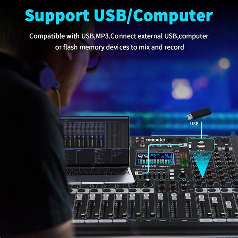 Kmise Audio Mixer 16 Channel Digital Audio Pro-Series India | Ubuy