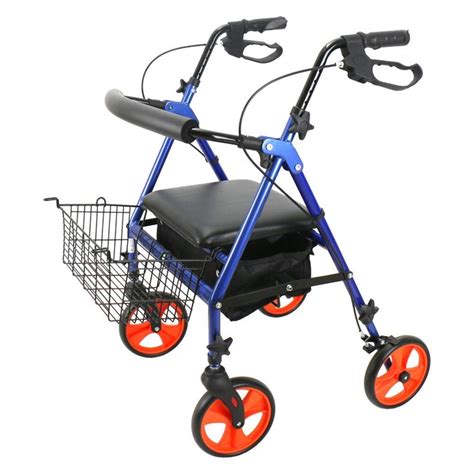 Buy ZAIHW Transport Rollator Walker with Seat and Wheels - Folding ...