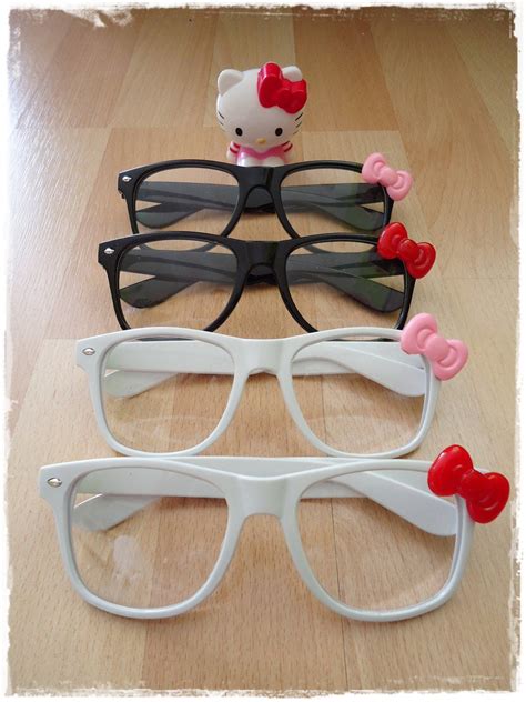 Hello Kitty With Glasses And Mustache
