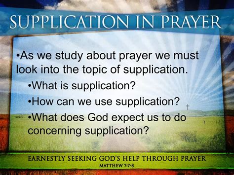 Supplication in prayer | PDF