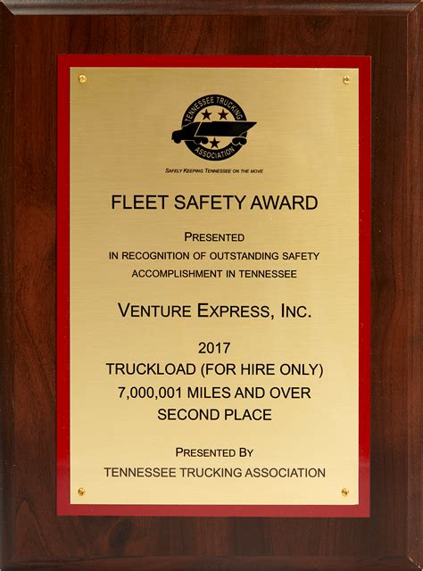 Trucking Company Awards | Venture Express