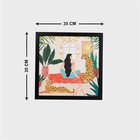 Buy Wemp Lady with Tiger Picture Frame - 35 x 35 cm from Home Centre at ...