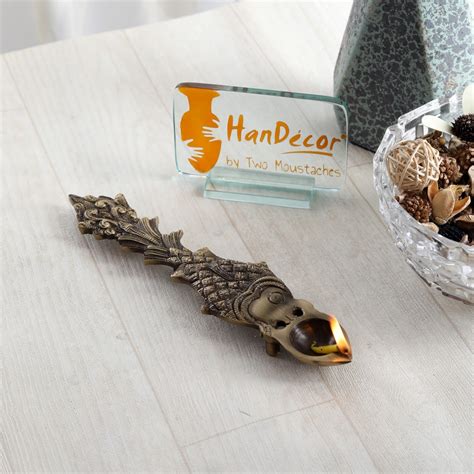 Buy Fish Design Pooja Spoon Brass Showpiece Online at Best Price
