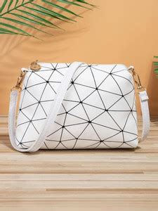 LIKE STYLE White Sling Bag Attractive Printed Formal WHITE - Price in ...