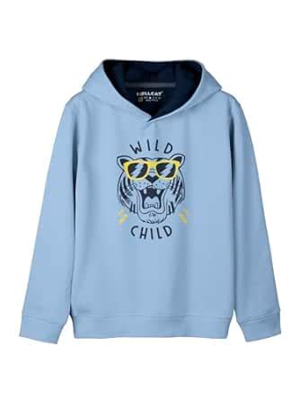 Buy HELLCAT Boys Beige Printed Cotton Blend Hoodie Regular Sweatshirt ...