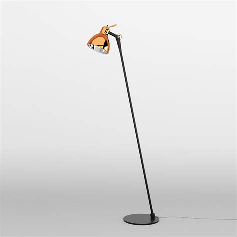 Rotaliana Luxy F0 Glam floor lamp black/copper | Lights.co.uk