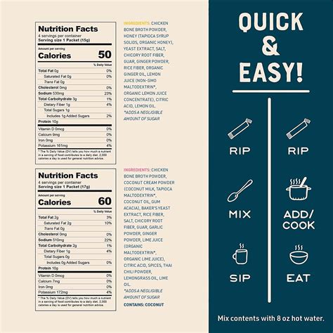 Bare Bones Bone Broth Instant Variety Pack - 16 Servings of Keto ...