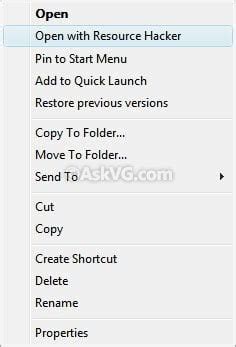 Rezultat imagine pentru Resource Hacker SCR