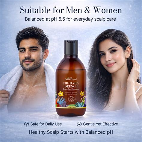 Satthwa Daily Drench Everyday Mild Shampoo with pH 5.5 225ml