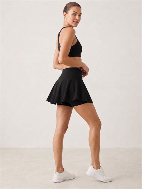 Flare Skorts with Inside Tights | Black – Prosharx