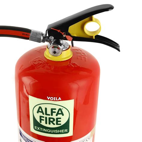 VOILA Alpha Fire, ABC Powder Type Fire Extinguisher With Pipe For Home
