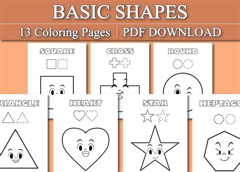 Basic Shapes Coloring Pages | Shapes Printable Worksheet for Kids ...