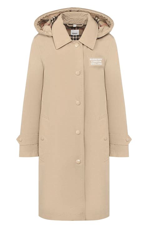 Женский бежевый плащ oxclose BURBERRY купить в интернет-магазине ЦУМ ...