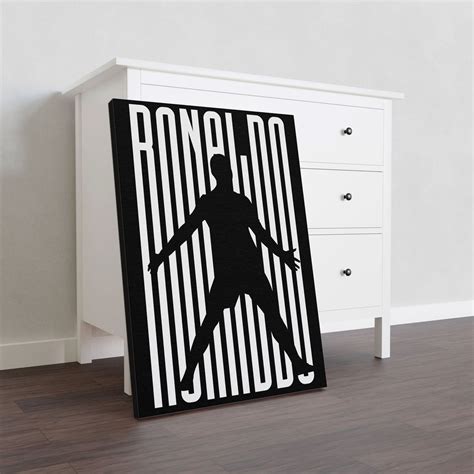 Football | Ronaldo Celebration Black White Framed Poster(Wall Art ...