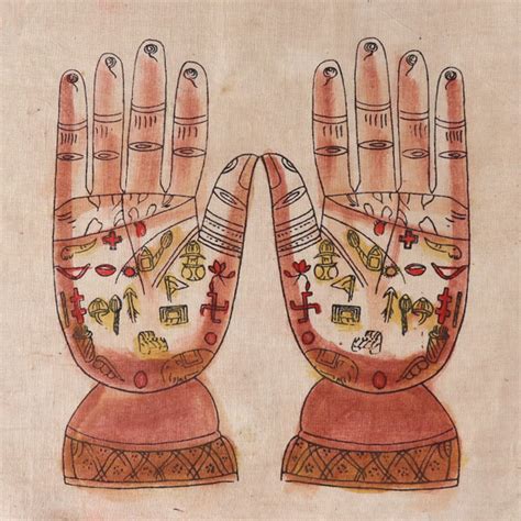 Cloth Painting Of Hand Tantrik Tantric Painting