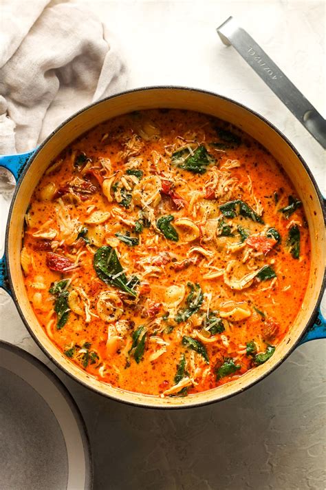 Marry Me Chicken Soup with orecchiette pasta - SueBee Homemaker