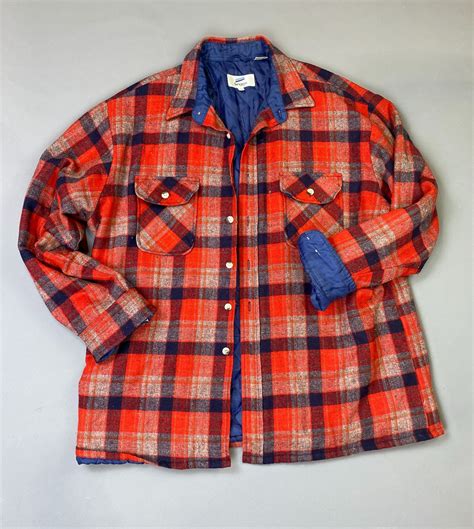 Retro Quilted Lined Wool Plaid Flannel Shirt | Boardwalk Vintage