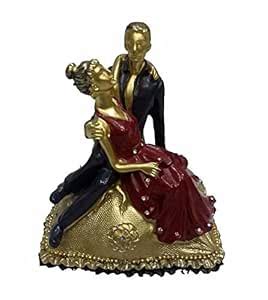 Buy U2 Square Polystone Ring Box with Love Couple Statue Special ...