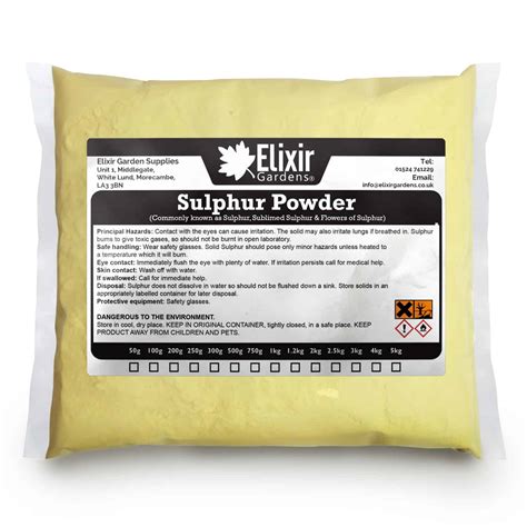 Sulphur Powder | 50g-5kg - Elixir Garden Supplies